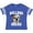 Football Blue and White, variant on Dog Bulldog Squad Boys or Girls Toddler T-Shirt