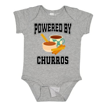Inktastic Powered by Churros and Chocolate Boys or Girls Baby Bodysuit
