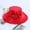 Red, variant on Women's Church Derby Dress Fascinator Bridal Cap British Tea Party Wedding Hat