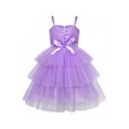 thumbnail image 3 of Girls Dress Cat Face Purple Tower Ruffle Dancing Party 4 Years, 3 of 6