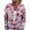 Hot Pink, variant on WTOBBY Women's Fashion Printed Long Sleeve Knitted Cardigan Button Down Jacket, Christmas Themed Soft and Warm Cardigan for Casual and Holiday Wear,Blue L