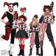 thumbnail image 2 of Conjunto de disfraz de payaso de Halloween para adultos, niños y mujeres, disfraz de circo aterrador para fiesta de cosplay, 2 of 5
