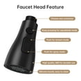 thumbnail image 4 of Matte Black FinishedPull Down Kitchen Faucet Head Replacement for Kitchen Faucet, 3-Modes & 7 Adapters, 4 of 7