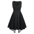 thumbnail image 1 of Vestido en Capas Falda Ancha Llamarada Tamaño Plus Rosegal  Vestidos casuales de talla grande, 1 of 5