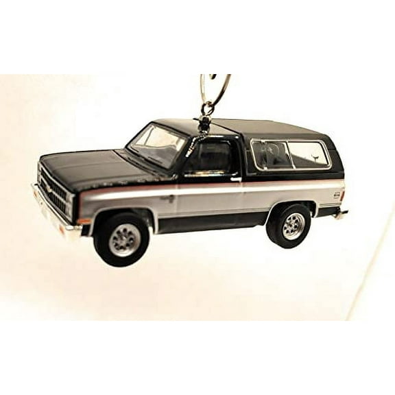 1981 for Chevy K5 Blazer Christmas Ornament 1:64 Silver Black