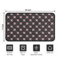 thumbnail image 5 of Black Cartoon Pink Winged Unicorn Pattern Door Rugs,Washable Non Slip Door Mats Indoor,Decorative Door Mats,Entry Mat Indoor for Entrance,Bedroom,Kitchen,Bathroom,30"x17", 5 of 6