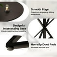 thumbnail image 4 of Mesa Redonda de Comedor para 4 Personas - 47 Pulgadas de Diámetro, Base Metálica Resistente y Tablero de Madera, Mesa Circular para Cocina, Comedor o Sala de Estar, 4 of 8