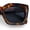 Tortoise - Black, variant on SA106 Womens Luxury Beveled Thick Horn Rim Rectangle Fashion Sunglasses Green - Black