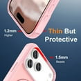 thumbnail image 5 of ELEHOLD Magnetic Case for iPhone 17 Pro, Shockproof Rugged PC+TPU Phone Case with Kickstand,Pink, 5 of 8