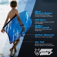 thumbnail image 2 of WAVEWOLF Untamed Pro Series Hardslick Bodyboard Boogie Board for Surfing Kids Adults Blue Moon 41", 2 of 7