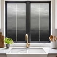 thumbnail image 3 of Black Grey Ombre Window Privacy Film, Modern Abstract Art Texture Static Cling UV Sun Blocking Tint Film Heat Control Windows Films for Bedroom Bathroom, Window Stickers 17.7"x39.3", 3 of 8