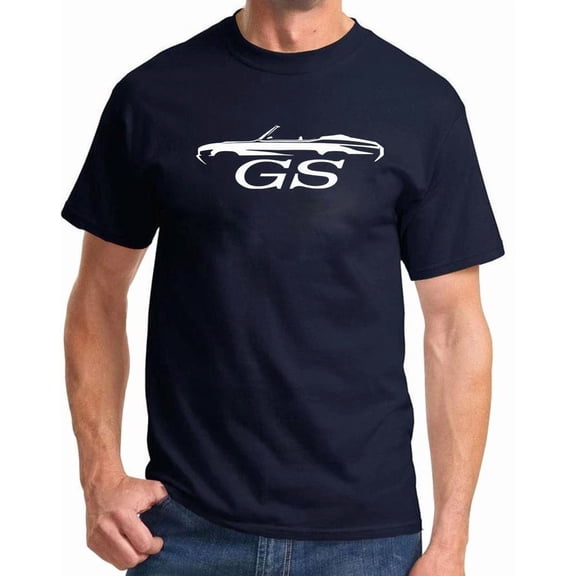 1970 1971 1972 Buick GS Skylark Convertible Outline Design Tshirt NEW COLORS