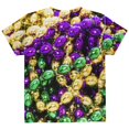 thumbnail image 2 of Mardi Gras Beads Costume All Over Youth T Shirt Multi YLG, 2 of 2