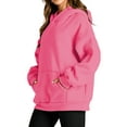 thumbnail image 4 of Fantaslook Hoodies for Women Oversized Fleece Sweatshirts Long Sleeve Pullover Tops Fall Outfits with Pocket, 4 of 10
