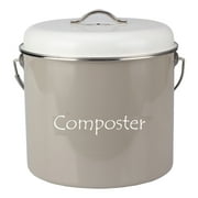 HeAndy Kitchen Compost Bin with Filter, Kitchen Compost Bucket 1.3 gallon in Vintage Style