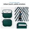 thumbnail image 3 of Funda de tela Spigen Urban Fit para AirPods Pro 3, color verde, 3 of 8