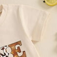 thumbnail image 6 of Gubotare Summer Clothes for Toddler Boys Toddler Baby Boy Outfits Mama's Boy T-Shirt Short Sleeve Tops Shorts Sets 12 18 Months (Beige,12-18 Months), 6 of 7