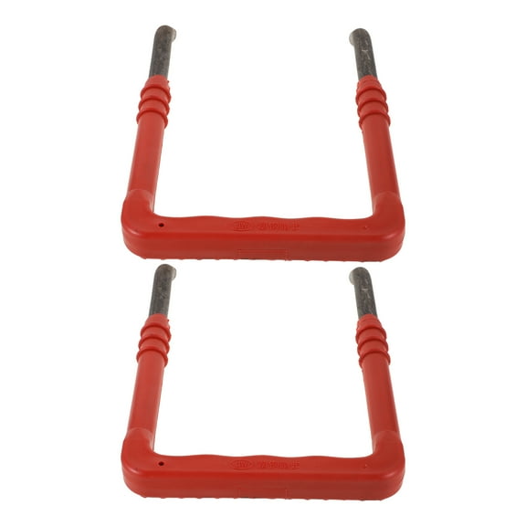 SHOWERORO 2Pcs Portable Ladder with Anti-slip Step and Stainless Steel for Multi-purpose Outdoor Use