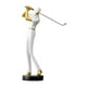 thumbnail image 1 of Figura de golf Estatua Arte Regalos para el hogar Adorno Centro de mesa Resina Artes Modernas Blanco B, 1 of 9