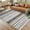 Gray/Brown, variant on GlowSol 5'x7' Area Rugs for Living Room Bedroom Modern Striped Rugs Non-Slip Low Pile Soft Carpet for Dining Room, Blue/Multi