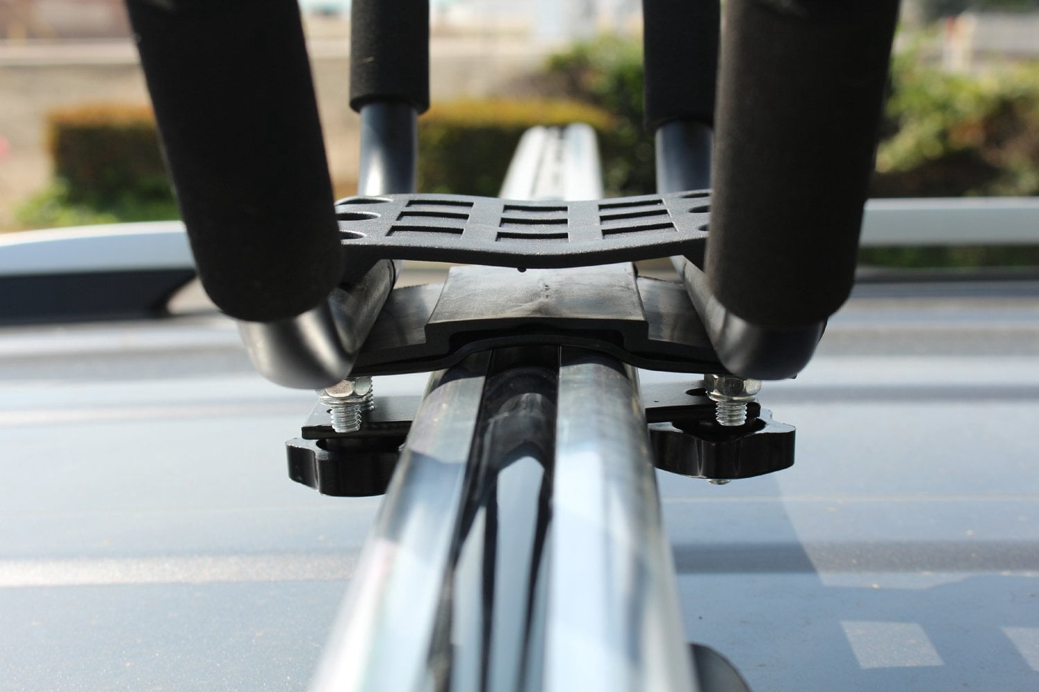 Smarten Universal 2 pairs J-Bar Kayak Roof Rack Carrier Canoe Boat Surf Ski Roof Top Mount Car SUV Crossbar+ Waterproof Cellphone Bag
