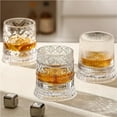 thumbnail image 4 of European Crystal-Cut Rotating Decanter & Whiskey Glass Set, Luxury Barware with Creative Design, Elegant Home Gift, 4 of 7