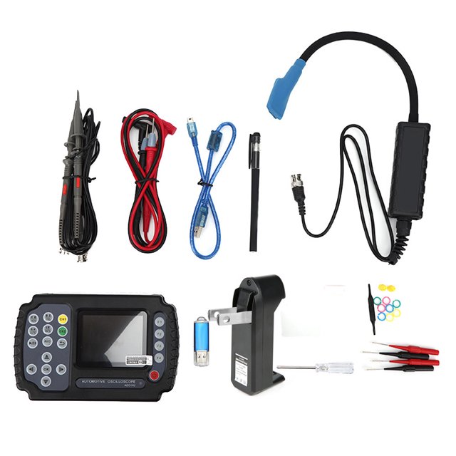 ADO102 2CH Handheld Digital Automotive Oscilloscope Digital Multimmeter AC100‑240V US Plug