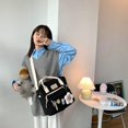 thumbnail image 3 of CNKOO Fashion Women School Contrast Color Patchwork Large Capacity Backpack Handbag, 3 of 9
