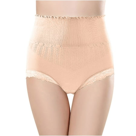 Womens Panties Seamless Underwear High Waisted No Show Panties Underpants Shorts High Waisted Silky Stretch Briefs No Show Ladies Thong Plus Size Full Coverage Soft Stretch Boxer Shorts