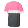 thumbnail image 3 of WILLBEST Compression Shirt Women’S T Shirts Color Block Short Sleeve Tops Casual Summer Tees, 3 of 4