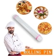 thumbnail image 1 of Agiferg Non-stick Fondant Roller Silicone Rolling Pin Cake Pastry Cooking Baking, 1 of 5