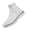 White, variant on Willtoo Women's High Top Slip‑On Knit Sock Sneakers, Stretch Breathable Knitted Upper Casual Walking Shoes, Lightweight Platform Ankle Footwear for Daily Indoor Outdoor Use