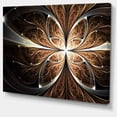 thumbnail image 2 of Fleur Fractale Brun Noir Art Numérique - Impression sur Toile Florale, 2 of 3