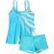 thumbnail image 4 of ZHAOCHENG Trajes de baño tankini para mujer, traje de baño de dos piezas de cintura alta con control de abdomen, camiseta sin mangas con tirantes finos y pantalones cortos, 4 of 4