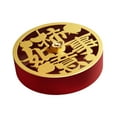 thumbnail image 3 of Lipstore Divided Serving Tray with Lid Serving Bowl for Kitchen Chinese New Year Nuts Gold, 3 of 8