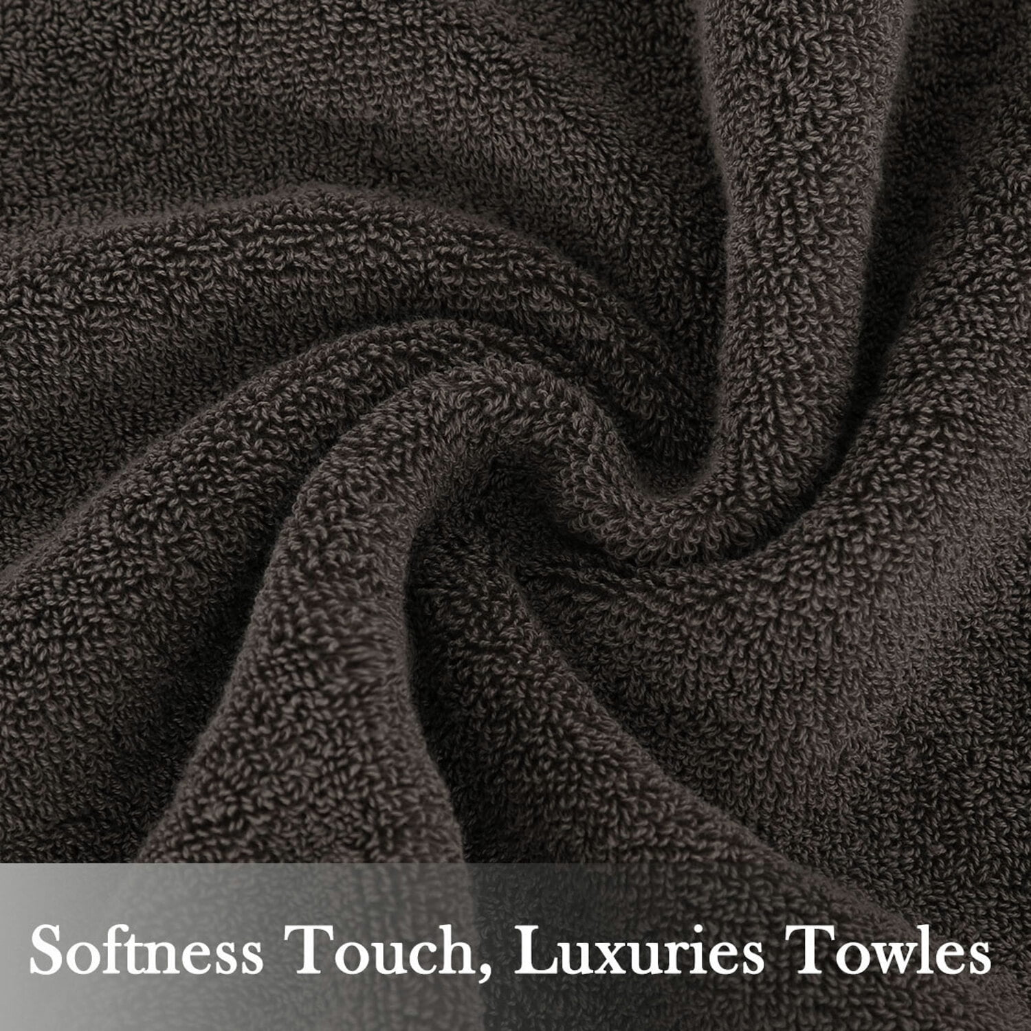 Unique Bargains 6-Pack 100% Cotton Absorbent Bathroom Towel Mixed Color