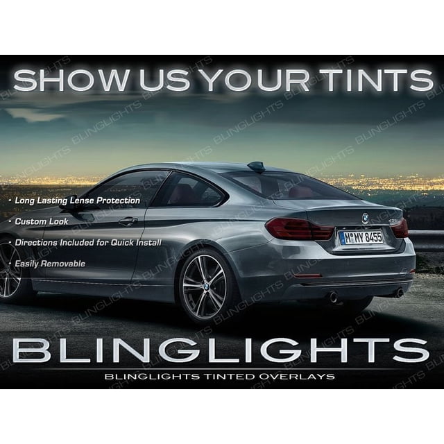 For BMW 4-series F32 F33 F36 Tinted Tail Lamp Light Overlay Kit Smoked Film Protection