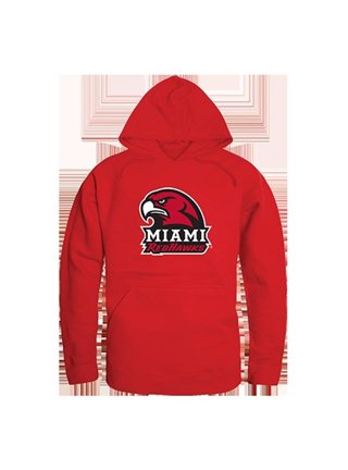 W Republic Miami University RedHawks Campus Hoodie Sweatshirt Black, X-Large