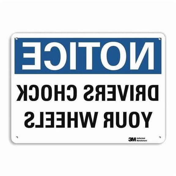Lyle Notice Sign,10 inx14 in,Aluminum U5-1156-NA_14x10