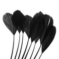 thumbnail image 4 of Uxcell 6-8 Inch Goose Feathers, 50 Pack Bulk Natural Feathers for Crafts Style 4, Black, 4 of 5