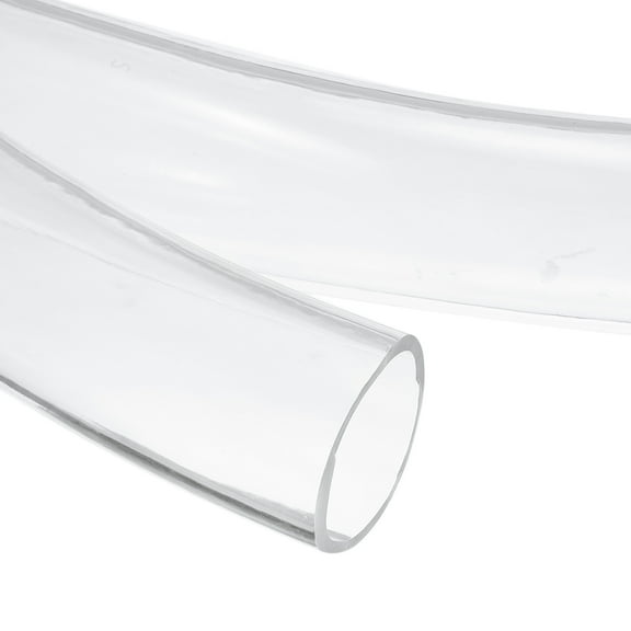 Uxcell Clear Tubing, 35mm ID x 41mm OD - 4ft Tube Lightweight Vinyl Hose, Transparent Flexible Plastic Water Tubing for Air Oil Water Transfer Aquarium Irrigation