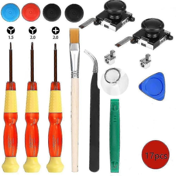 3d Analog Joystick Thumb Sticks Replacement For Nintendo Switch, Screwdriver Set Repair Tools Kit For Nintendo