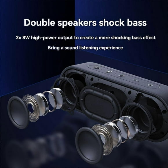 XSound Go Portable Bluetooth Speaker Better Bass for Camping Speakers Type-C AUX