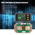 thumbnail image 2 of 90V 0-200A Digital LCD Display Coulometer 2-way Current Measurement Voltmeter Ammeter Watt Meter Voltage Current Energy Monitor, 2 of 8