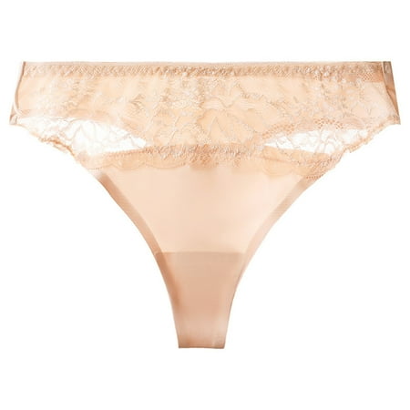 Extra Value: Womens Panties  Braguita de Mujer  Women s High Waist Lace Thong Sports Breathable Traceless Pants For Girls SOPATENOR Beige XL