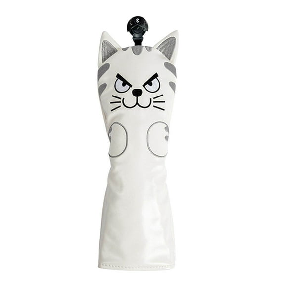 Langgg Golf Head Covers Mallet Putter Professionals Outdoor Training Equipment 5 Fairwaywood White
