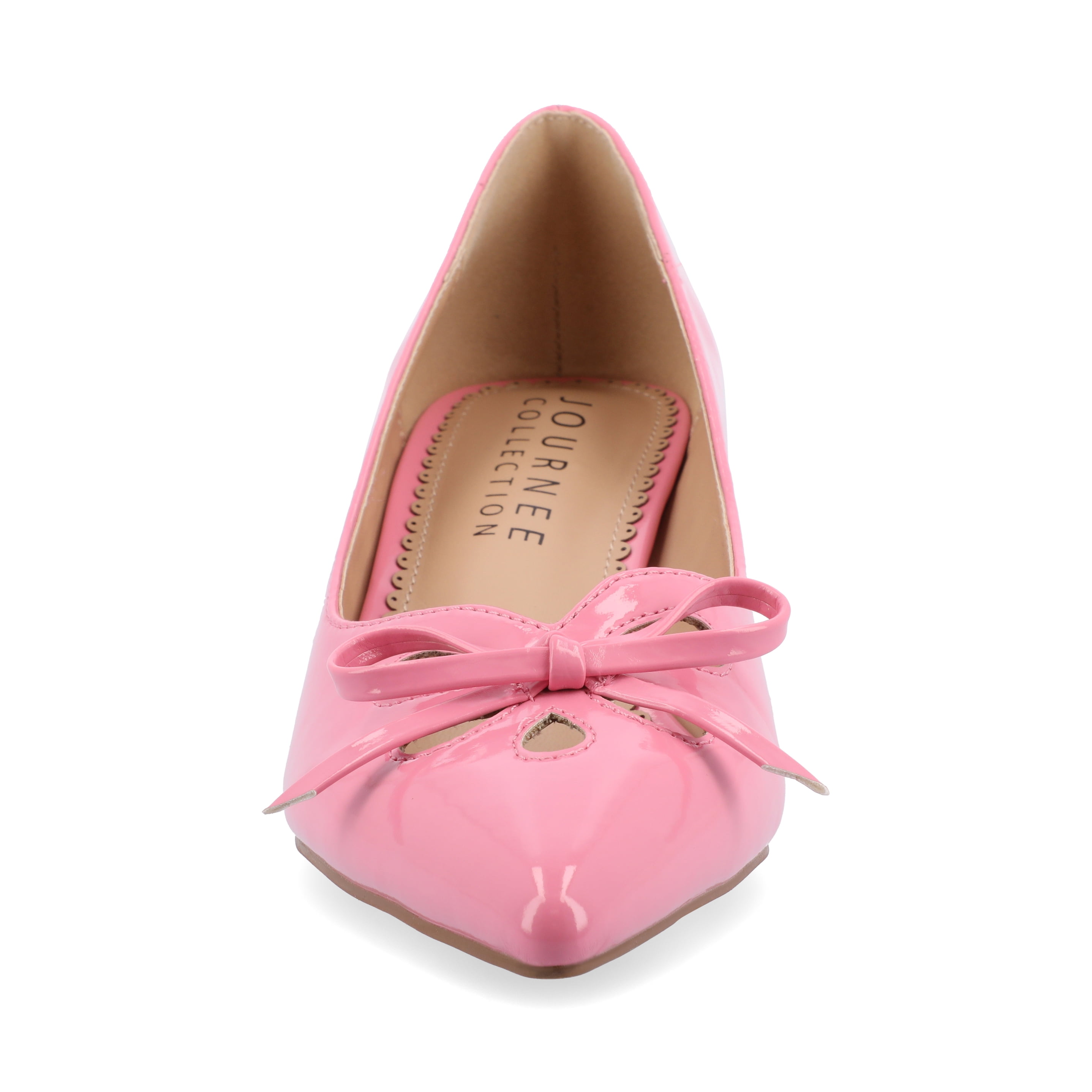 Journee Womens Lutana Pointed Toe Kitten Heel Pumps, Widths Available