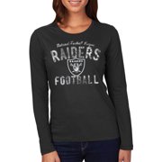 Nfl-oakland Raiders Crew Neck Long Sleev