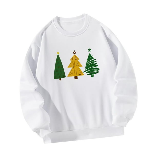 Sudadera de mujer, regalo de Navidad, moda casual, otoño, manga larga, tops, vacaciones XL