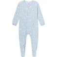 thumbnail image 3 of Gerber Baby and Toddler Neutral Microfleece 2-Way Zipper Blanket Sleeper Pajamas, 2-Pack, Sizes 0/3 Months - 5T, 3 of 9